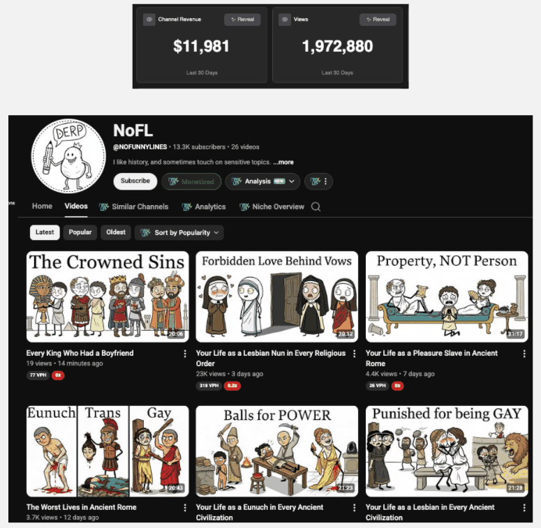 NoFi, Illustrated history