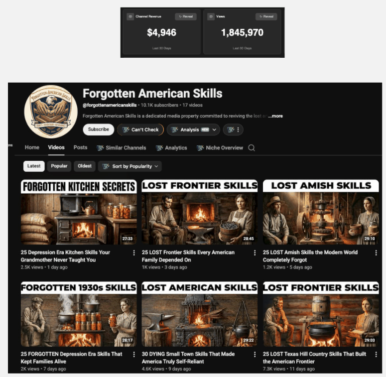 Forgotten Skills · ~$4,946/mo