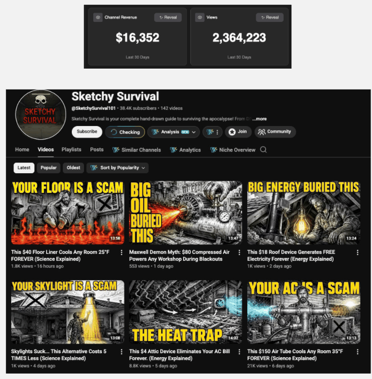 Sketchy Survival, Survival