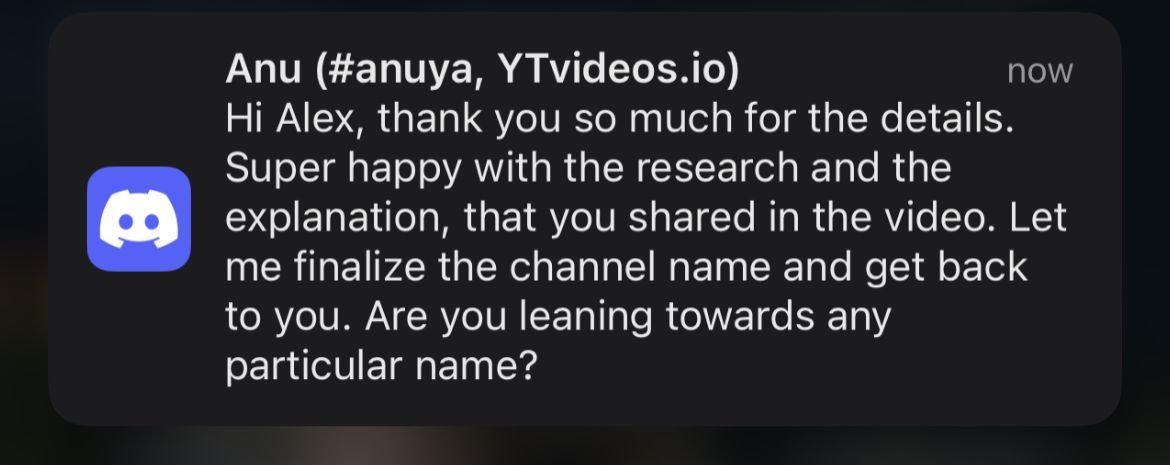 Anu: 'Thank you so much... Super happy with the research and the explanation.'